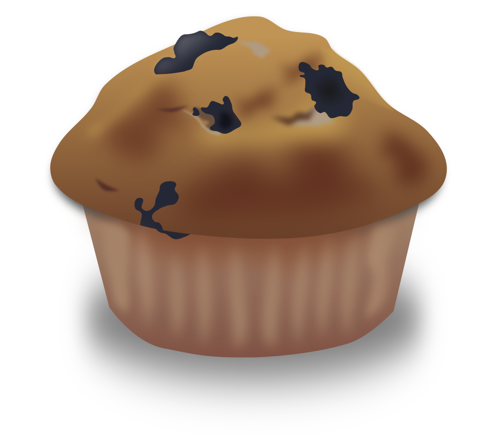 OnlineLabels Clip Art Blueberry Muffin